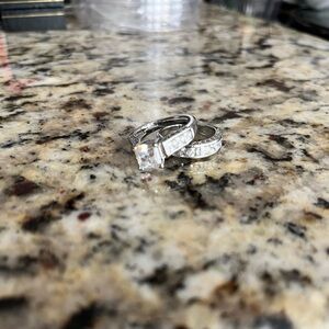 Princess Cut Wedding Ring Set